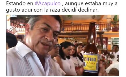 Tras anuncio de Margarita, "El Bronco" bromea con declinación