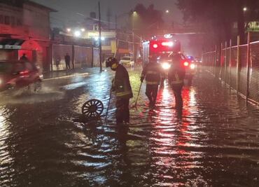 Iztapalapa sufre encharcamientos tras fuertes lluvias en la CDMX