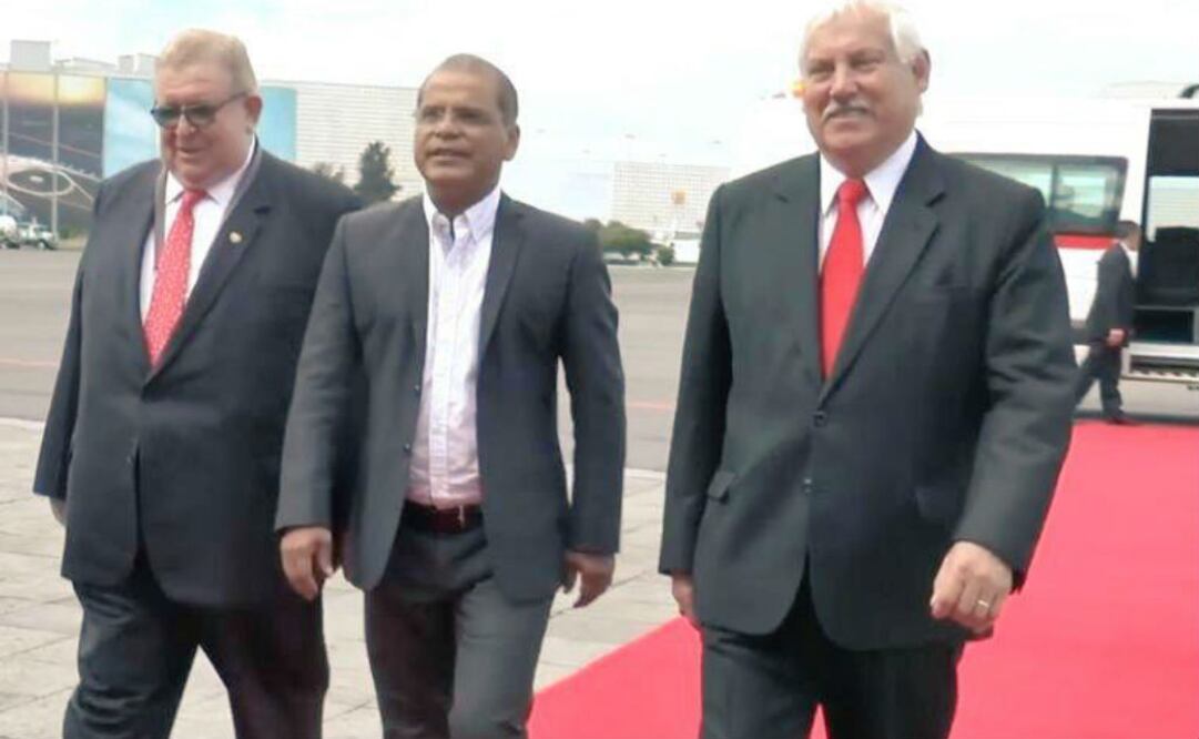 Ortiz llega a México en representación del Presidente salvadoreño, Salvador Sánchez Cerén. FOTO: Secretaría de Relaciones Exteriores