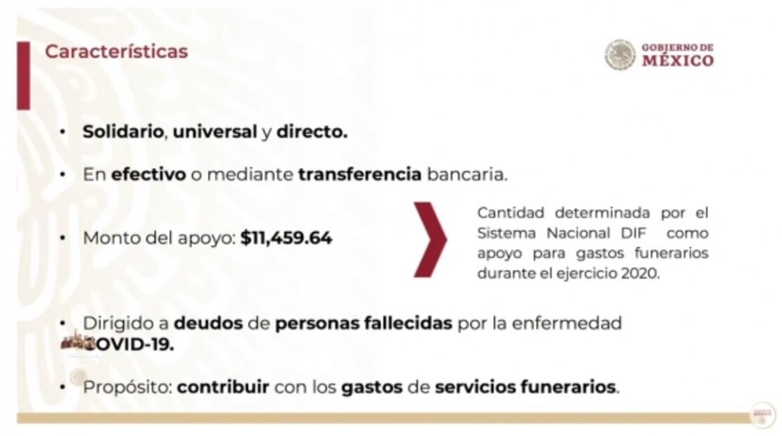 Este es el proceso para solicitar apoyo de 11 mil pesos por muerte de familiar por Covid-19