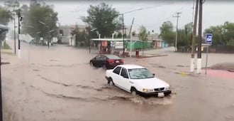 Fuerte lluvia inunda nuevo acceso al Valle de Teotihuacán; obra fue inaugurada el lunes 25 de mayo