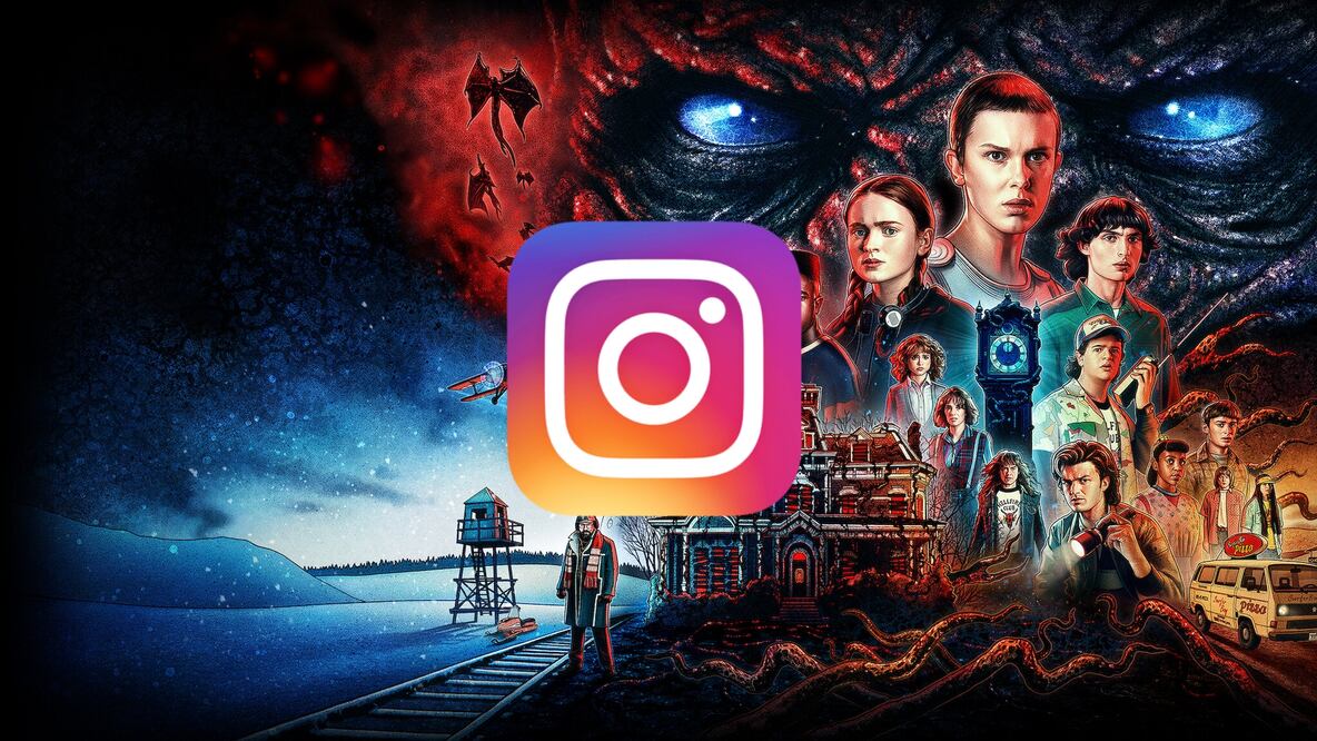 Instagram se contagia de la fiebre de Stranger Things con esta tipografía. Foto: Especial