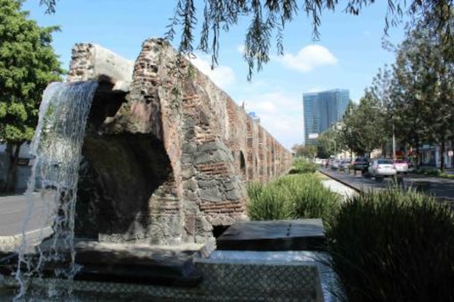 Lo que queda del antiguo Acueducto de Chapultepec