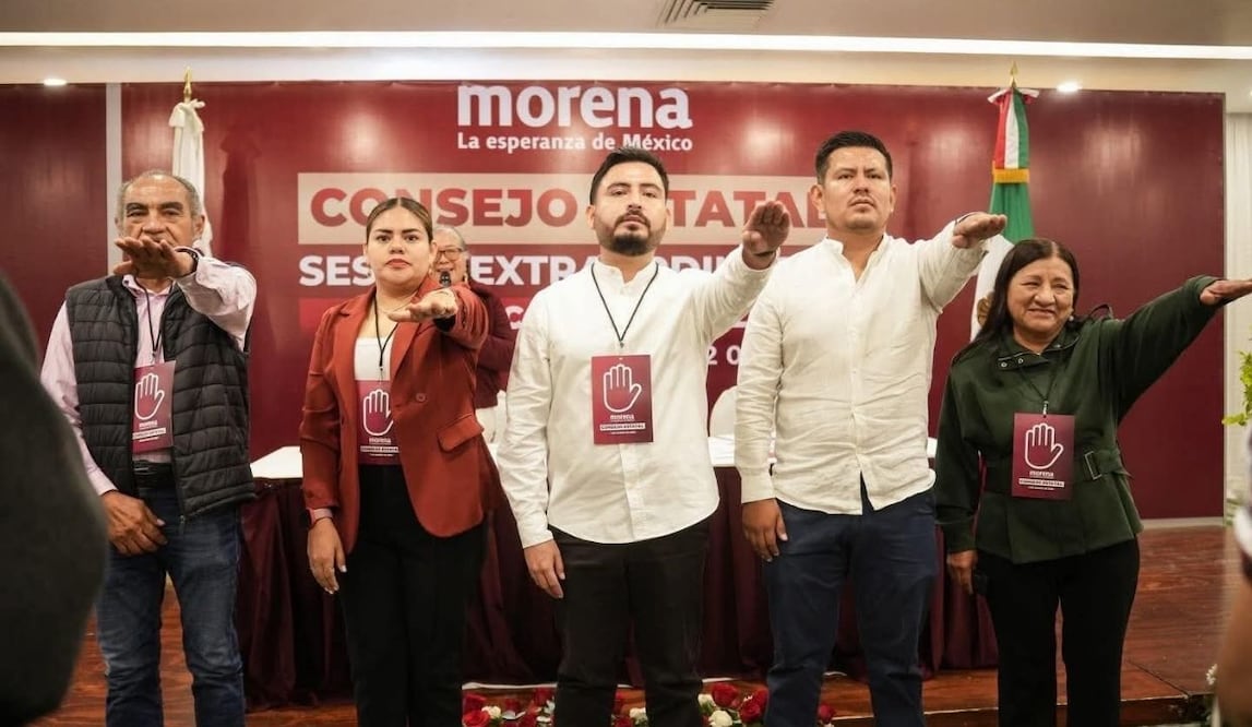 Morena renueva dirigencia estatal en Oaxaca; Designan a Alejandro Velasco Armas como presidente del comité. Foto: Especial