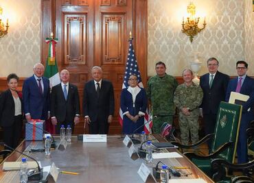 AMLO concluye reunión con Alejandro Mayorkas, secretario de Seguridad de EU
