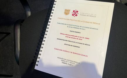 Info CDMX presentan la primera Constitución Política de la Ciudad de México en braille; buscan volverla accesible para 150 mil personas