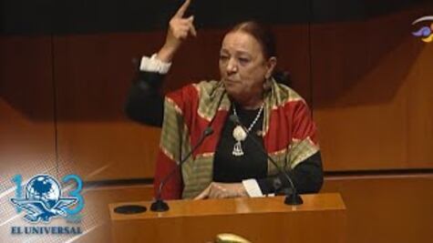 Senadora de Morena pide no caer en descalificaciones... pero llama ratas y sátrapas a sus adversarios