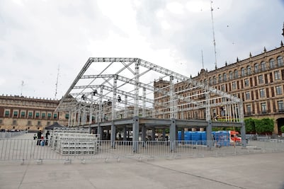 Arranca instalación del FIFA Fan Fest en el Zócalo a un mes de que inicie el Mundial