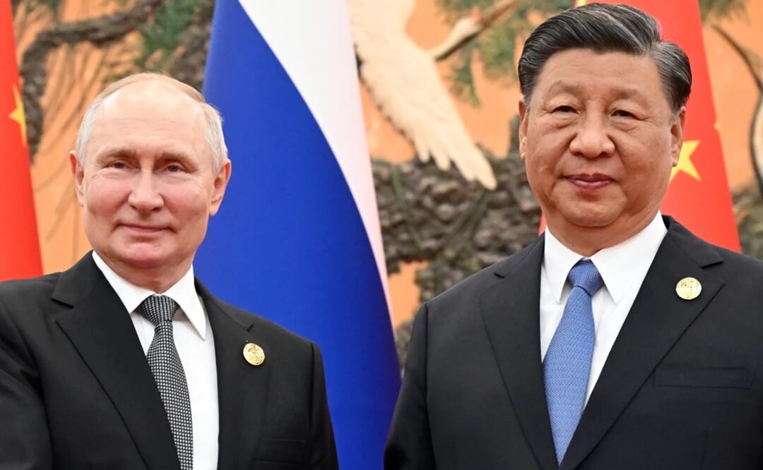 El presidente de China, Xi Jinping, y el presidente de Rusia, Vladímir Putin. Foto: AP