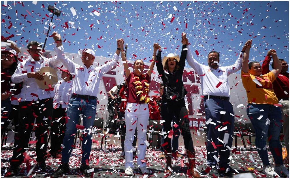 Claudia Sheinbaum candidata a la presidencia por Morena-PT-PVEM. Foto: Diego Simón/EL UNIVERSAL