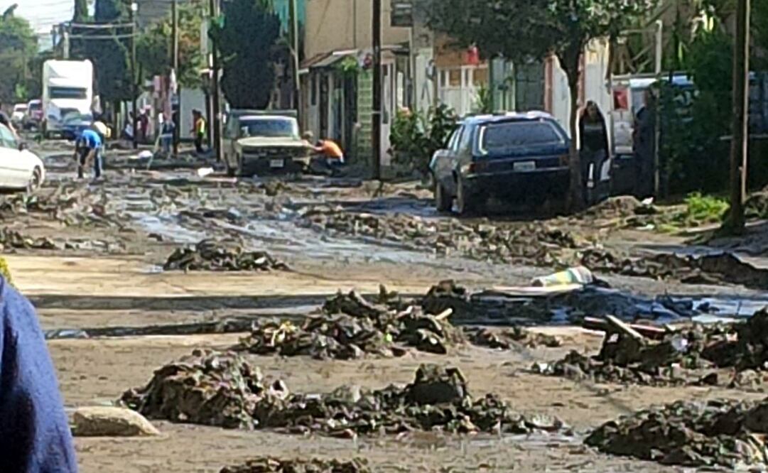 Aspectos en Fuentes del Valle, donde se desbordó el canal Cartagena./Juan Manuel Barrera - EL UNIVERSAL