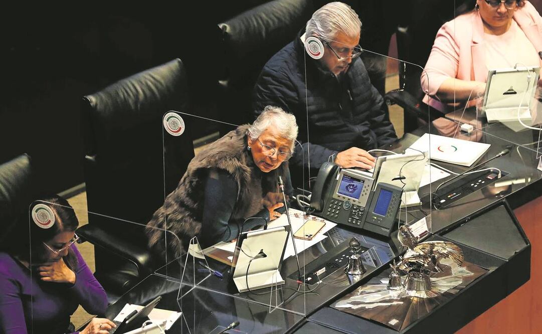 La decisión que tomó la presidenta de la Mesa Directiva, Olga Sánchez Cordero, va a ser avalada por la mayoría de Morena, dicen.  Foto: Archivo/EL UNIVERSAL.