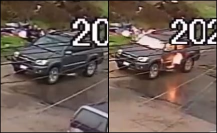 Prenden fuego a camioneta de periodista en Tijuana, mientras ella hacía una entrevista