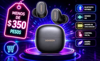 Audífonos inalámbricos UGREEN con descuento de locura en Amazon México; cómpralos por menos de 350 pesos