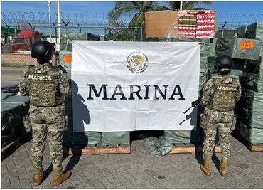 Marina asegura más de 240 mil cajetillas de cigarros apócrifos en el puerto de Manzanillo; el valor de la mercancía asciende a 19 mdp