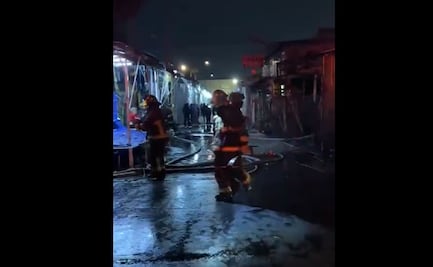 Controlan incendio en mercado de La Merced