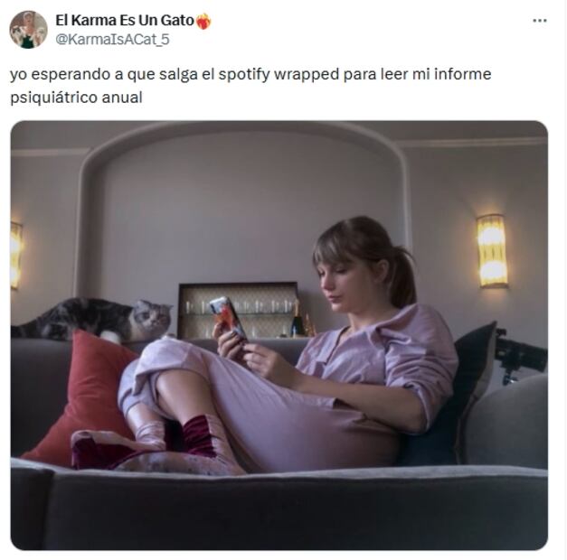 Spotify Wrapped: los mejores memes para esperar el resumen musical de la app. Fuente: X