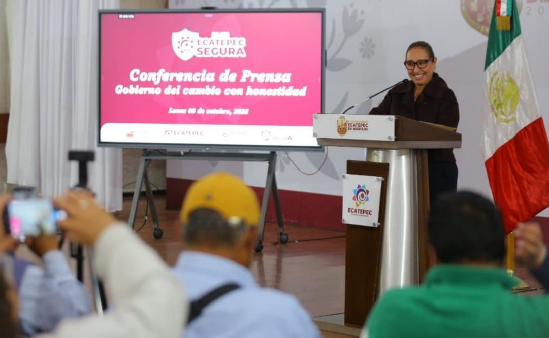 Azucena Cisneros Coss, alcaldesa de Ecatepec (06/10/2025). Foto: Especial