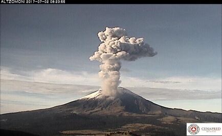 Popocatépetl registra 136 exhalaciones en las últimas 24 horas 