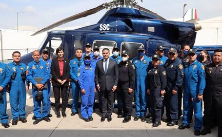 García Harfuch galardona a Cóndores de la Secretaría de Seguridad de la CDMX por rescate aéreo 