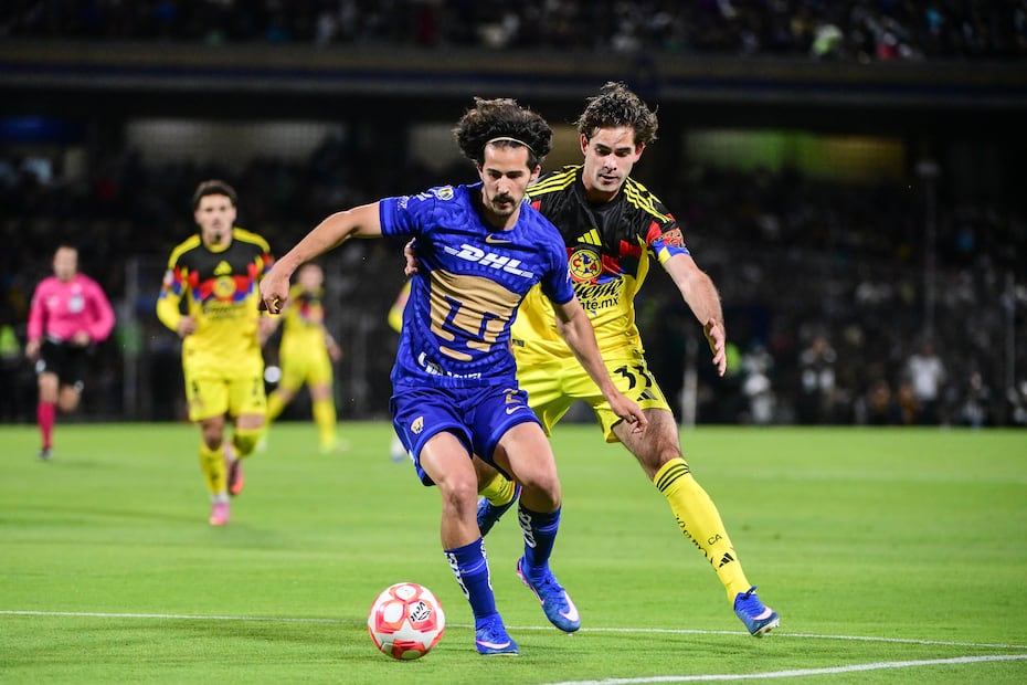 América y Pumas en el Clásico Capitalino, durante la fase regular del torneo Clausura 2026 - Foto: Imago7