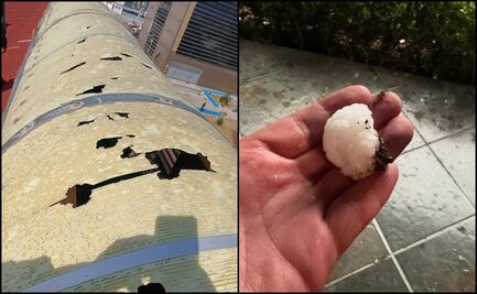 Granizada deja afectaciones en diversas instalaciones y viviendas en Pachuca, Hidalgo; alcanzan tamaño de limones 