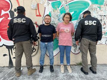 Detienen a pareja involucrada en robo de autopartes en la GAM; les hallaron paquete con la leyenda "fentanilo"