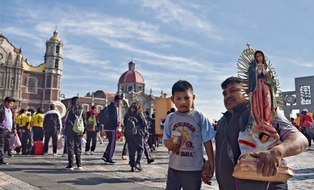 Inicia llegada de peregrinos a la Basílica de Guadalupe Foto: Archivo EL UNIVERSAL