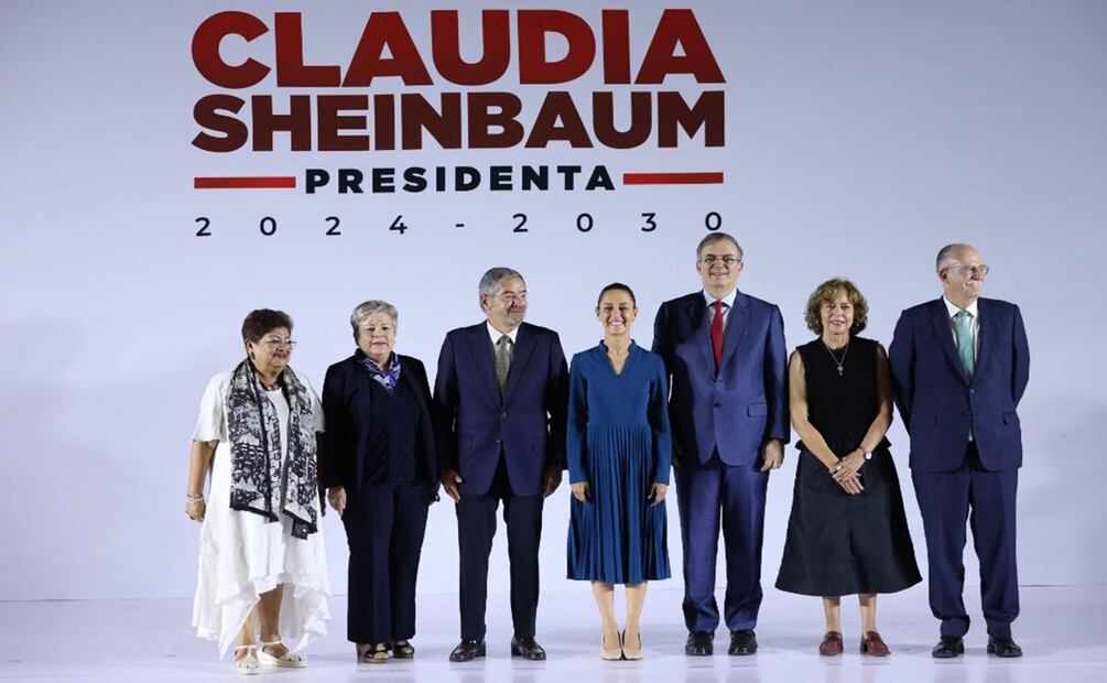 Claudia Sheinbaum presenta a una parte de su gabinete. Foto: Archivo 