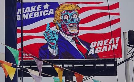 "Trump extraterreste", espectacular en Periférico