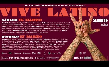 Revelan grupos y solistas por día del Vive Latino