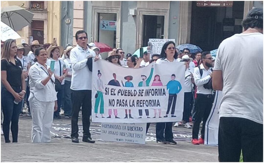 Siguen manifestaciones en los estados contra Reforma Judicial propuesta por AMLO. Foto: Especial