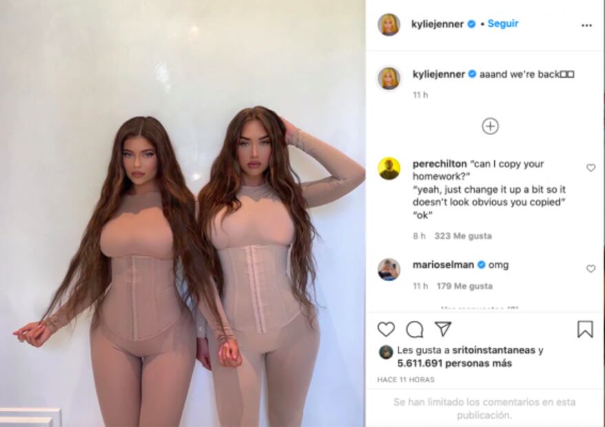Kylie Jenner comparte foto en faja e impacta con su silueta