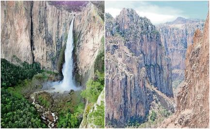 Sin agua, una de las cascadas más grandes de Chihuahua