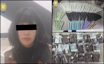 Cae mujer por vender pastelitos, gomitas y cigarrillos presuntamente de marihuana a estudiantes de la UNAM