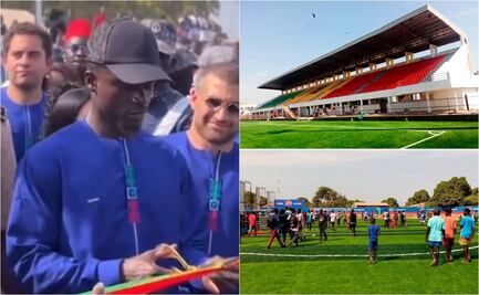 VIDEO: Sadio Mané construye e inaugura estadio en su pueblo natal