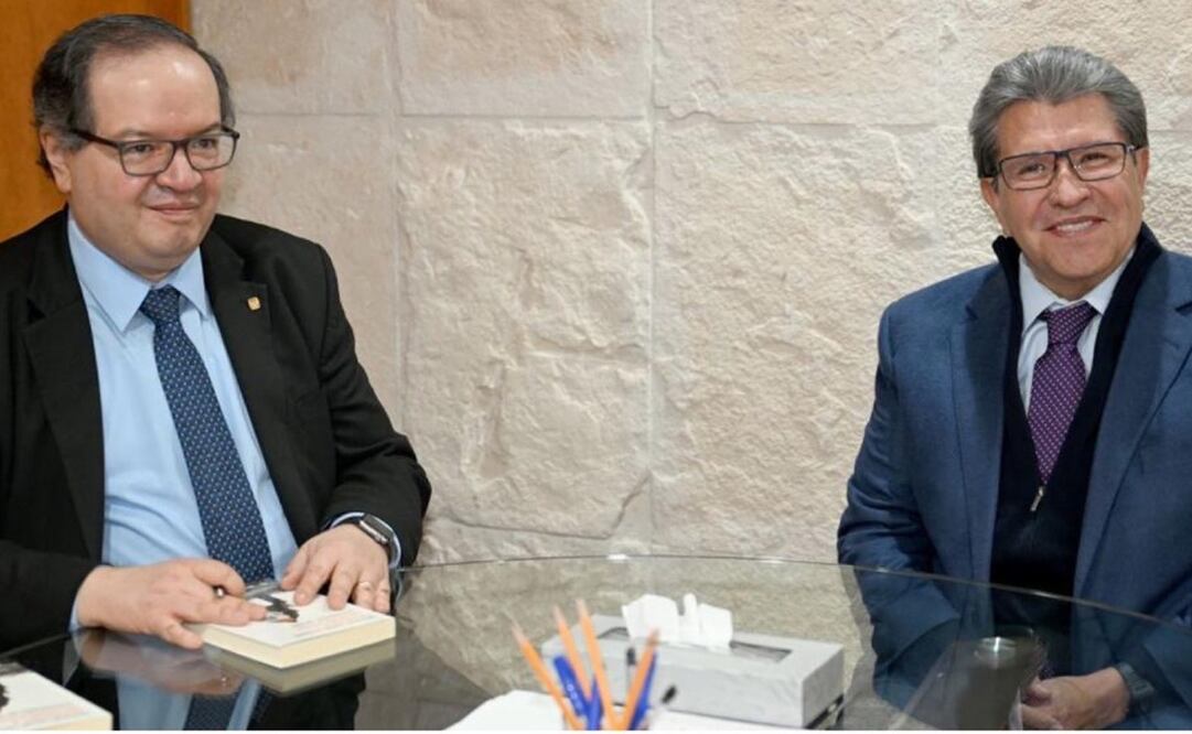 Leonardo Lomelí y Ricardo Monreal. Foto: Especial