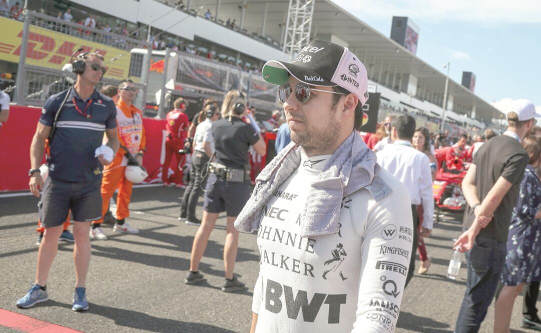 EFE. El piloto mexicano Sergio Pérez durante el Gran Premio de Japón