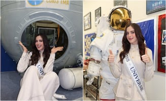 Se le acaba el reinado a Fátima Bosch y, en su estancia en la NASA le dicen: "sé Miss Universo para siempre"
