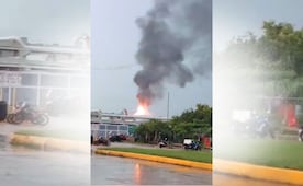 VIDEO Se registra incendio en terminal marítima de Pajaritos en Coatzacoalcos, Veracruz; posible caída de rayo, la causa