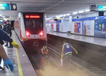 Conductor del Metro es arrollado por tren en estación General Anaya de Línea 2