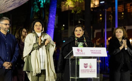 Brugada inaugura exposición lumínica en Reforma; "Sólo la luz" transforma la primavera en experiencia nocturna