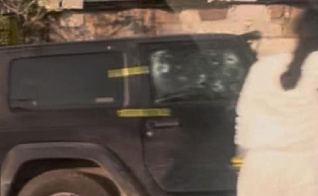 Agentes de seguridad acordonaron la zona, donde fueron localizados más de 20 cartuchos percutidos. Foto: Especial