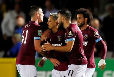 Con anotación de Chicharito, el West Ham derrota al AFC Wimbledon