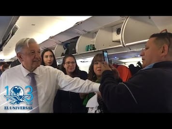 AMLO graba saludo para una de sus simpatizantes