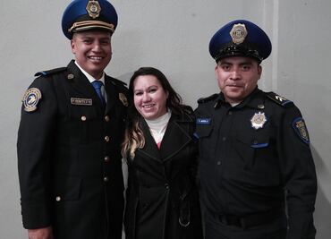 Alma se reencuentra con policías que la salvaron en Multifamiliar Tlalpan