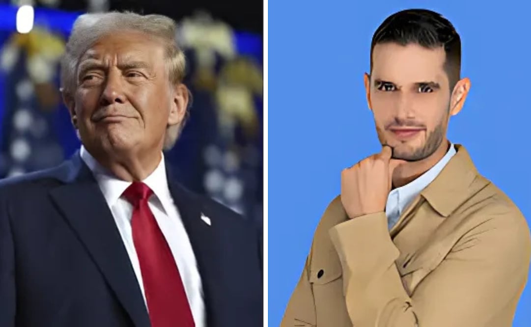 Adrián Marcelo muestra apoyo a Trump tras toma de protesta como presidente de EU.
Foto: El Universal