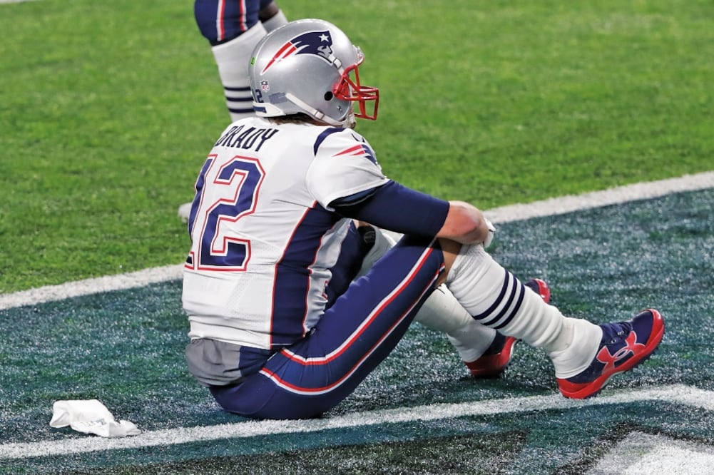 La imagen del emblemático jugador de Nueva Inglaterra no se olvidará. (STREETER LECKA. AFP)