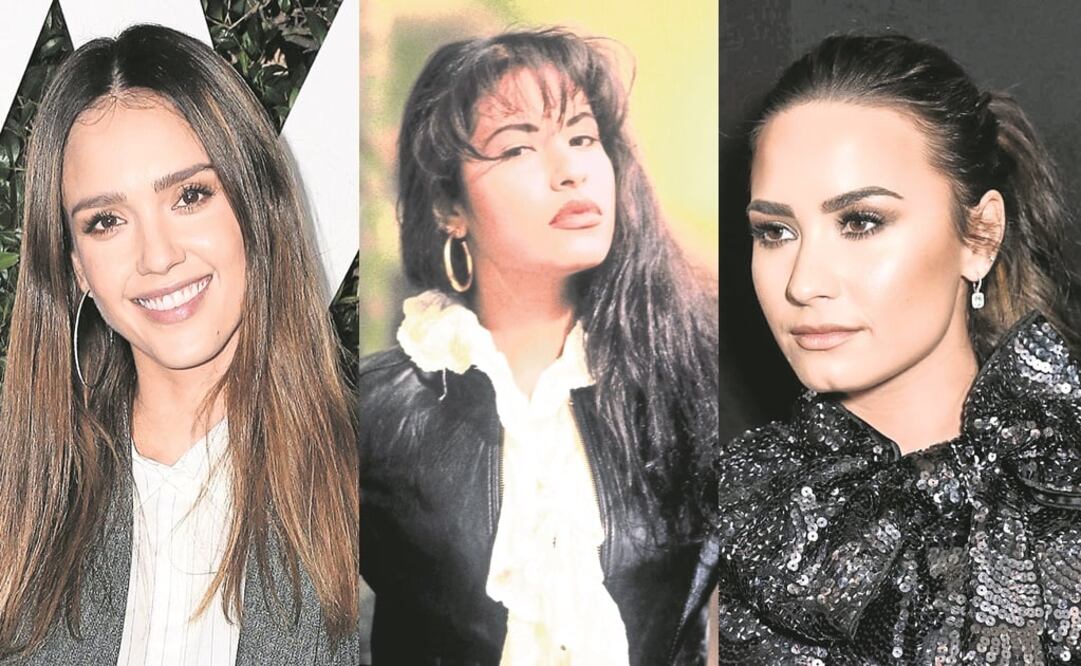 Jessica Alba, Selena y Demi Lovato. (Archivo. EL UNIVERSAL)