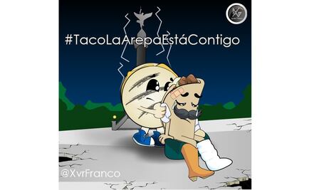 #TacoLaArepaEstaContigo, venezolanos envían su apoyo a México tras sismo